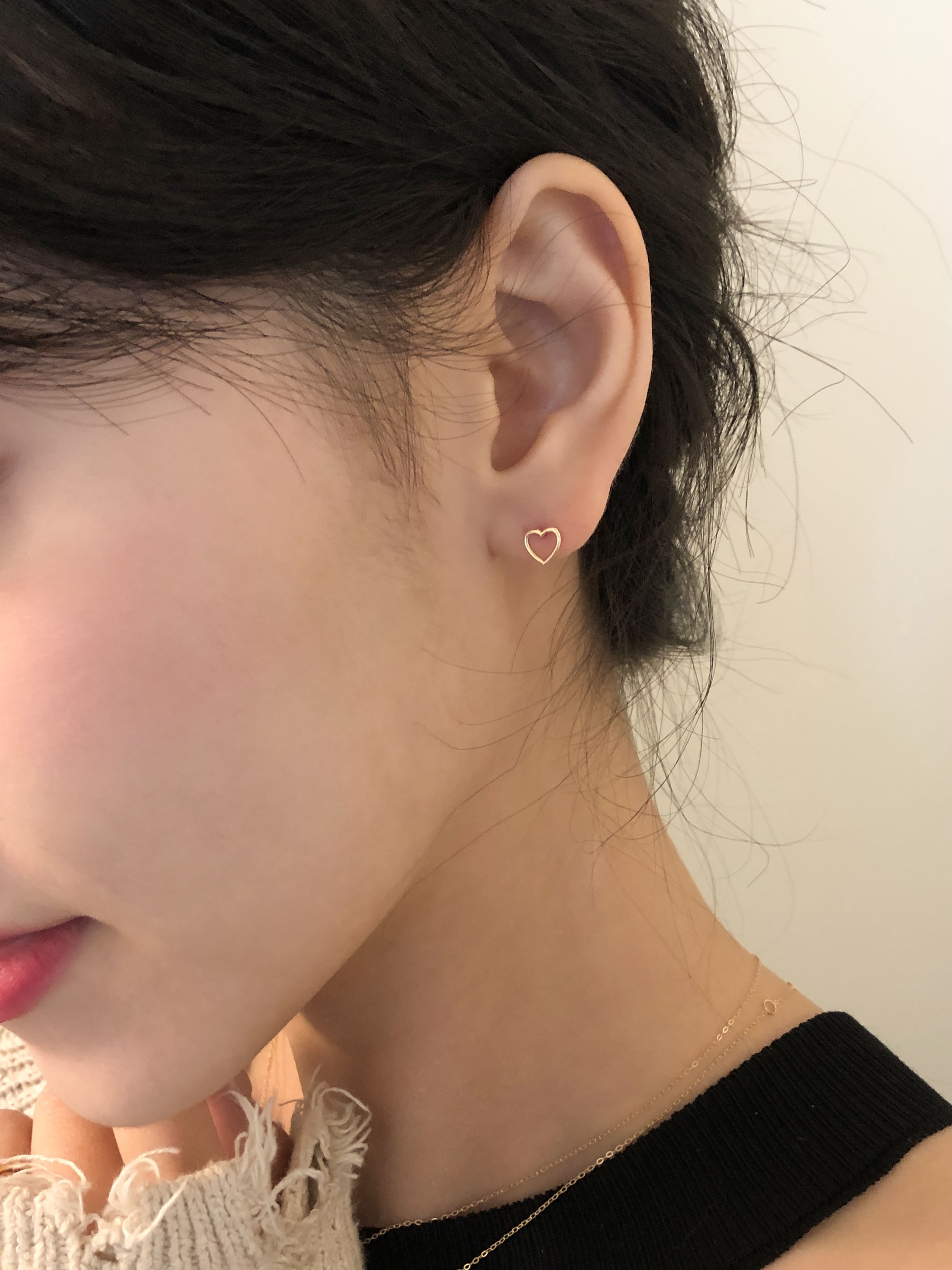 [14k gold] 주디 하트 귀걸이