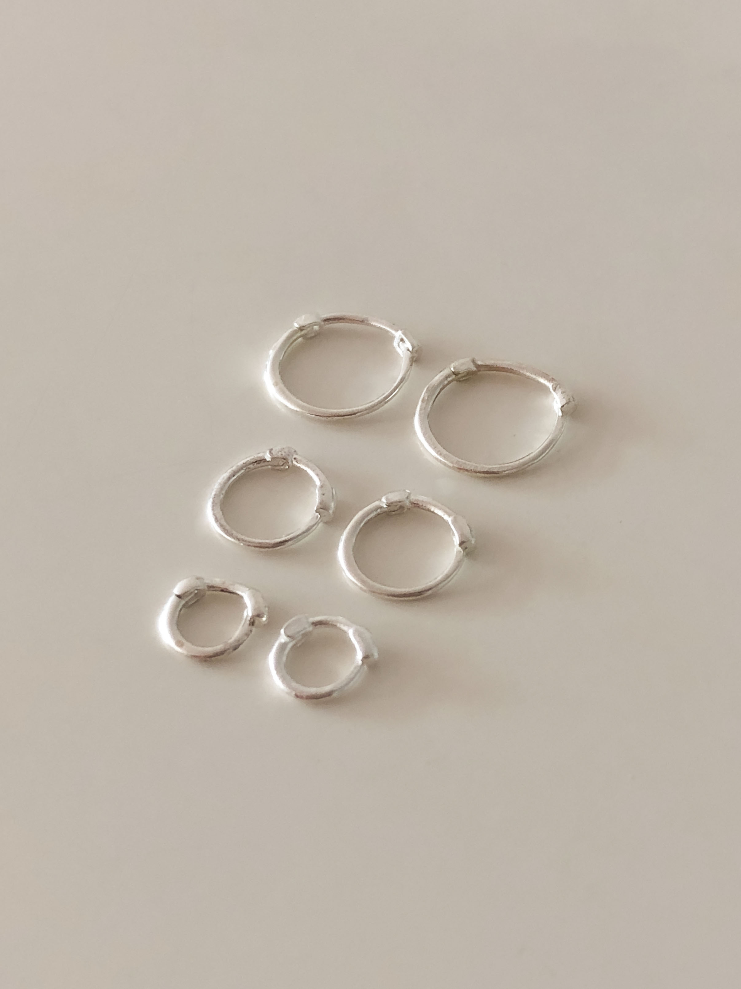 [925 silver] 실링 원터치 귀걸이 (3 size)
